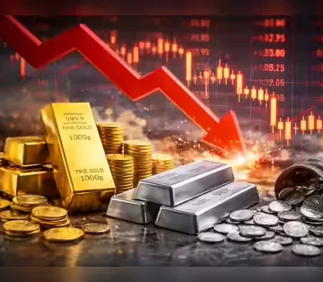 Gold Drops by Over Rs 5k per 10gm, Silver Price Crashes