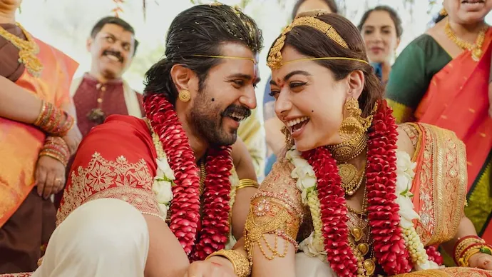 Rashmika -Vijay Wedding: Couple Shares First Pics From Udaipur Wedding