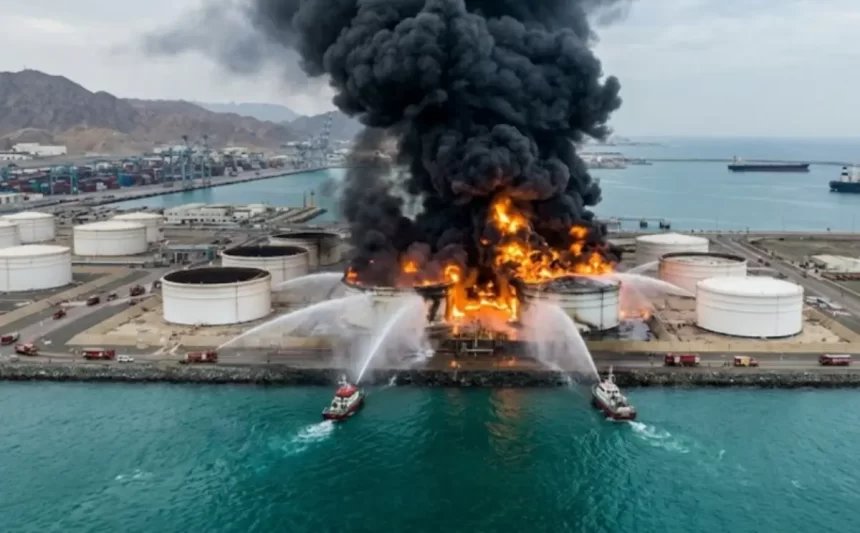 Iran hits key UAE oil port and Dubai airport