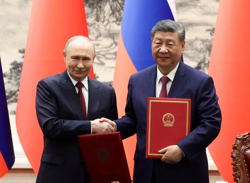 Xi and Putin unite to criticise US, but fail to clinch big gas deal