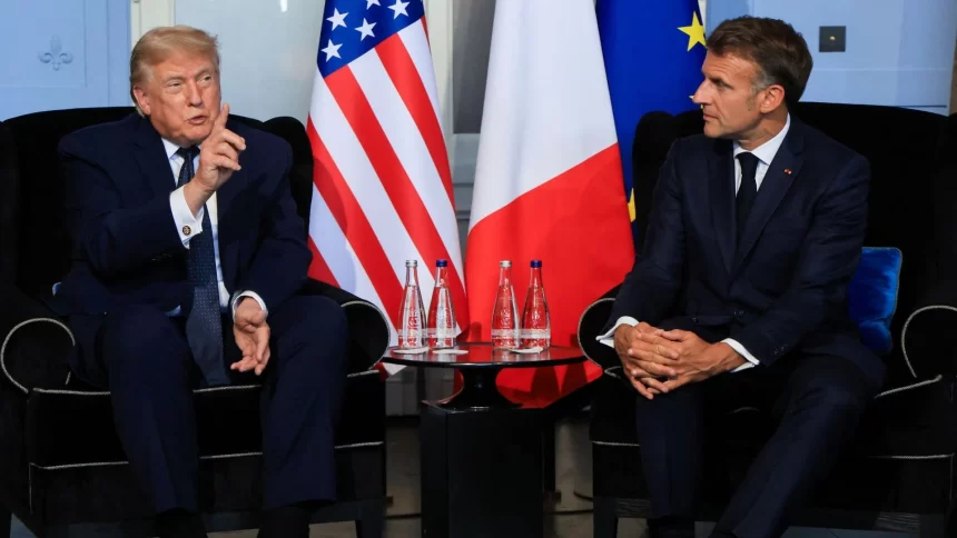 Trump touts Iran deal and Ukraine ambition as he arrives at G7 Trump touts Iran deal and Ukraine ambition as he arrives at G7