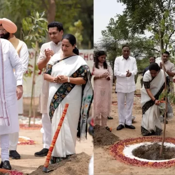HM Amit Shah, Delhi CM launch eco-restoration drive to plant 70 lakh trees, flag off 300 e-buses