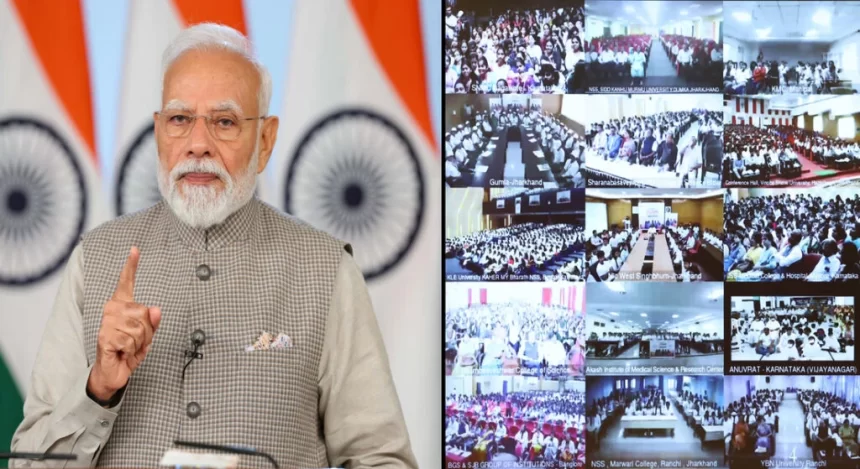 PM Modi says Drugs-free youth crucial for developed India, sa launches campaign PM Modi says Drugs-free youth crucial for developed India, sa launches campaign
