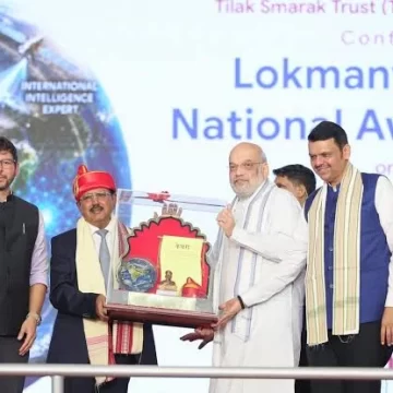 HM Amit Shah presents Lokmanya Tilak National Award 2026 to NSA Ajit Doval