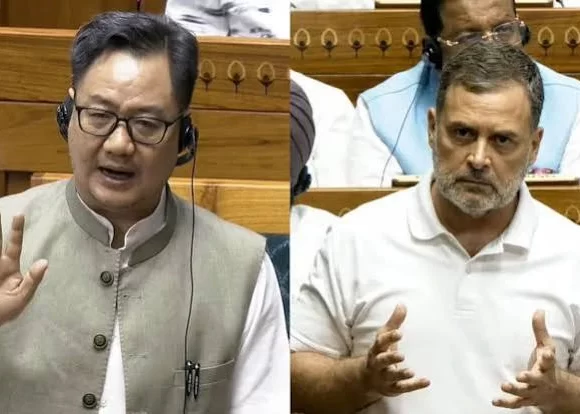 Kiren Rijiju meets LOP Rahul Gandhi to end House logjam, INC firm on stand against delimitation Kiren Rijiju meets LOP Rahul Gandhi to end House logjam, INC firm on stand against delimitation