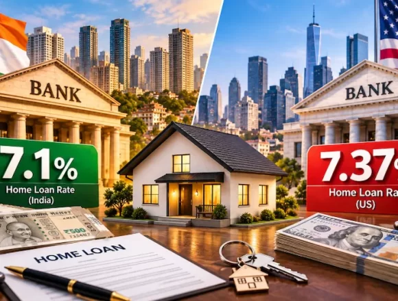 India Home Loans Now CHEAPER Than US Mortgages: Historic 7.1% Vs 7.37% Reversal India Home Loans Now CHEAPER Than US Mortgages: Historic 7.1% Vs 7.37% Reversal