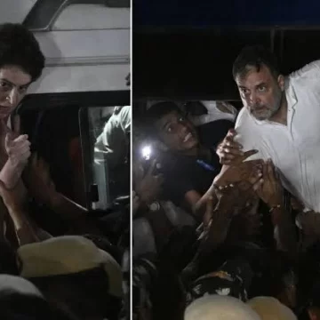 Rahul, Priyanka Gandhi Detained During Protest Against Gyanesh Kumar Rahul, Priyanka Gandhi Detained During Protest Against Gyanesh Kumar