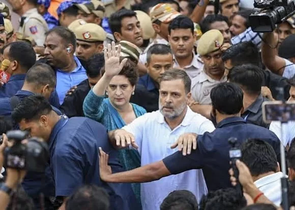 Opposition vs CEC: RaGa Priyanka forcibly removed, detained during INDIA bloc protest in Delhi