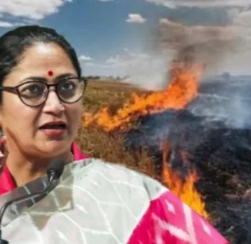Delhi CM slams AAP govt in Punjab over stubble burning Delhi CM slams AAP govt in Punjab over stubble burning
